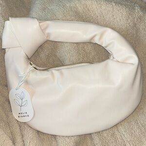 Melie Bianco vegan leather cream purse - NWT